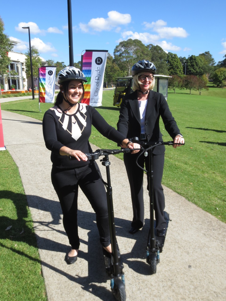 Personal mobility devices, known as PMDs, are more disruptive and a less successful sustainable transport option thus far in Australia. Photo: Professor Robyn Dowling.