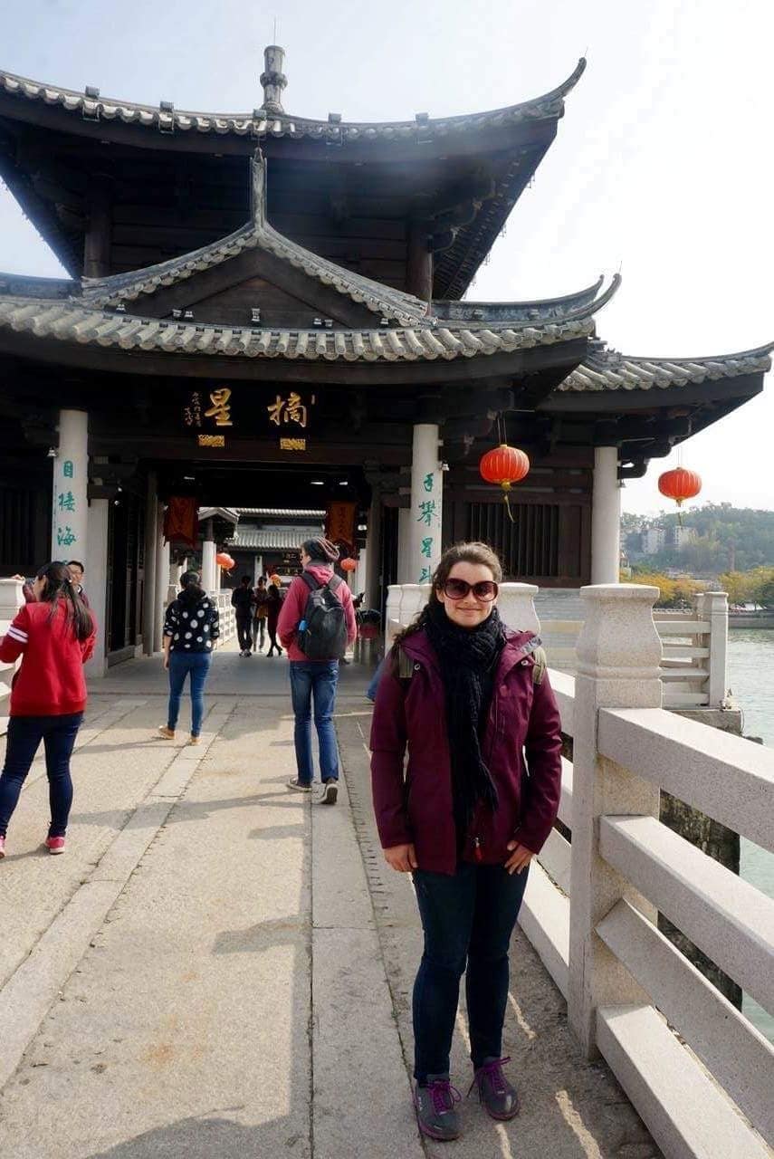 Zoe Neill in China.