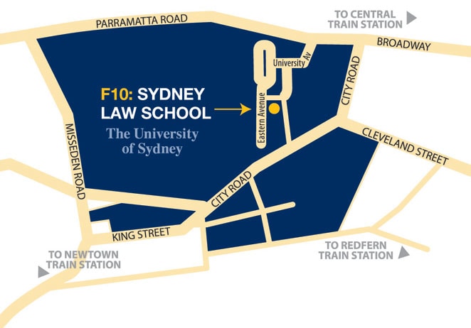 Sydney Law School Location Map