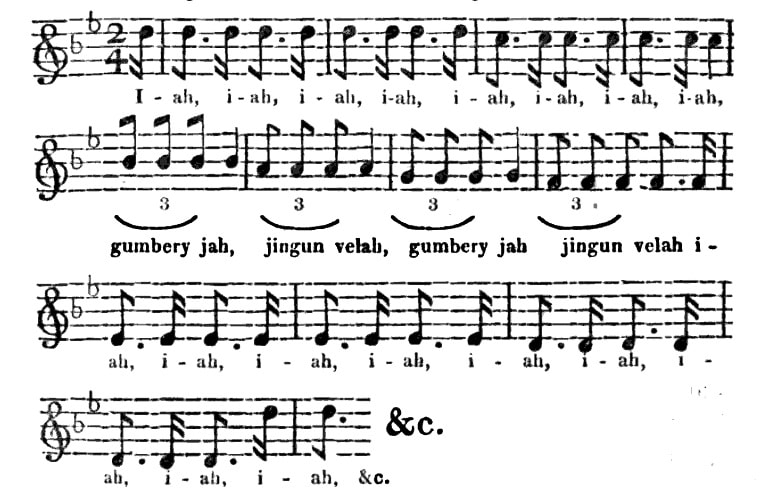 Iah iah gumbery iah (Harry's song) (Field 1823, 465)