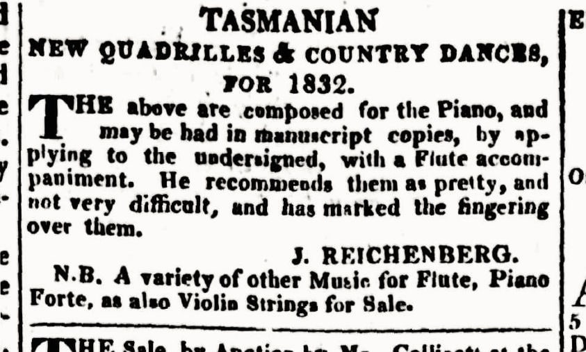 [Advertisement], The Hobart Town Courier (21 January 1832), 3