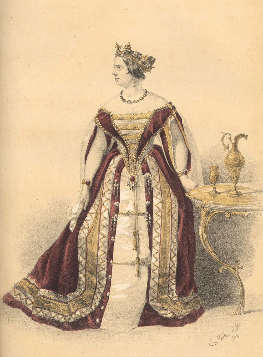 Madame Anna Bishop as Lucrezia (Edmund Thomas, 1856)
