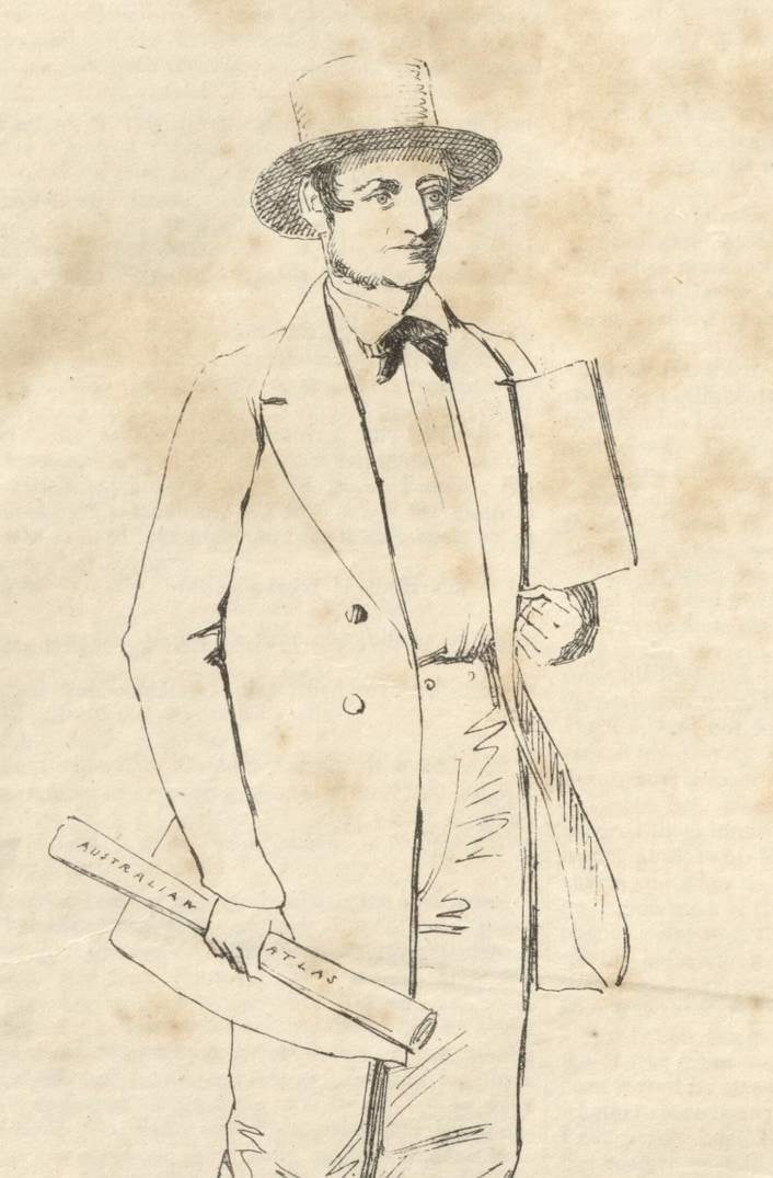 The publisher, William Baker, in Heads of the people (25 March 1848), frontispiece