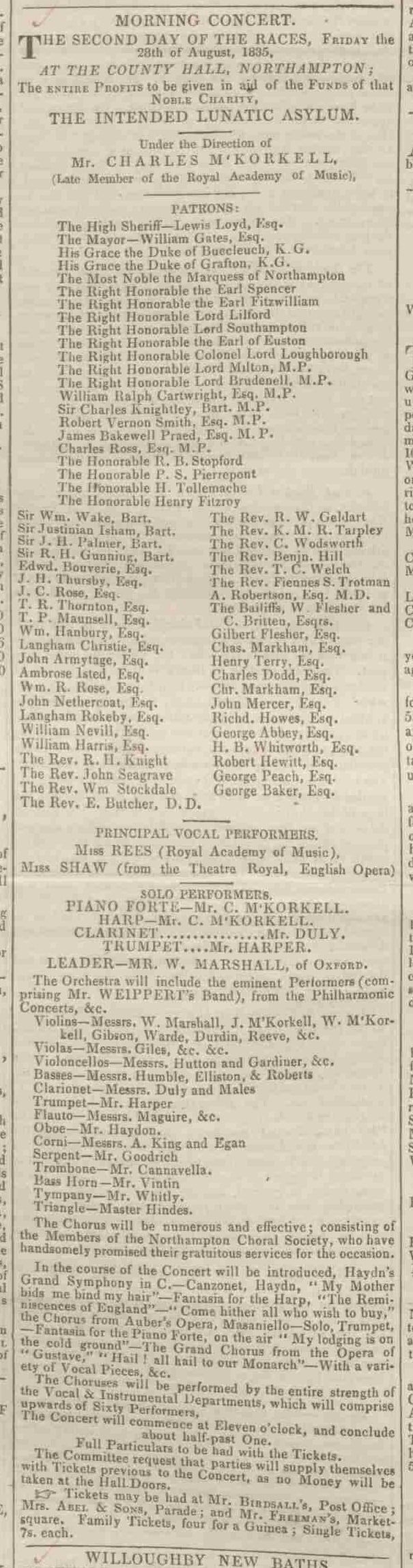 [Advertisement], The Northampton mercury[England] (22 August 1835), 3
