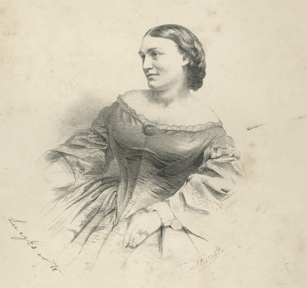 Lucy Escott, Sydney, 1861; drawn by Edmund Thomas (Sydney: J. R. Clarke)