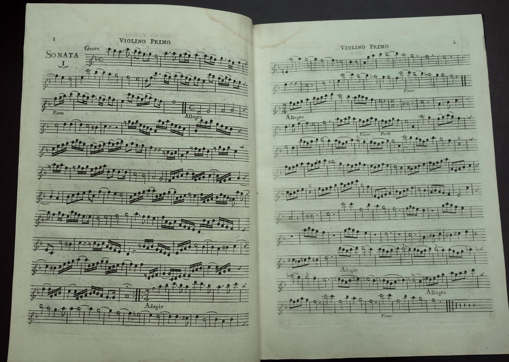 Corelli - trio sonatas, opp. 1-4; MLMSS 9923/1887 and 1890