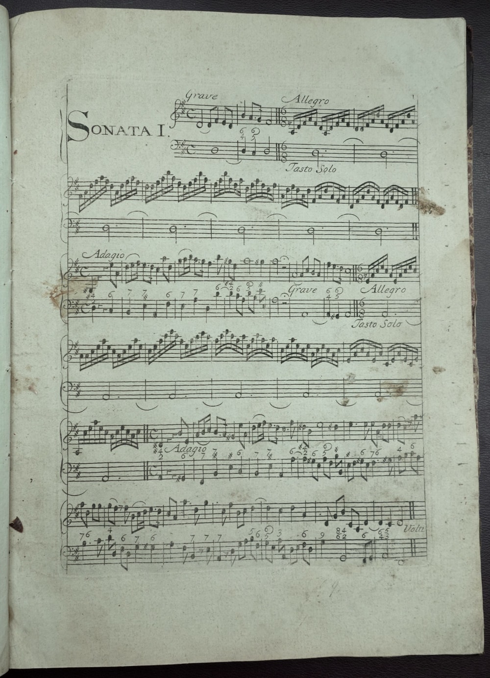 Corelli - solo sonatas, op. 5; MLMSS 9923/1885