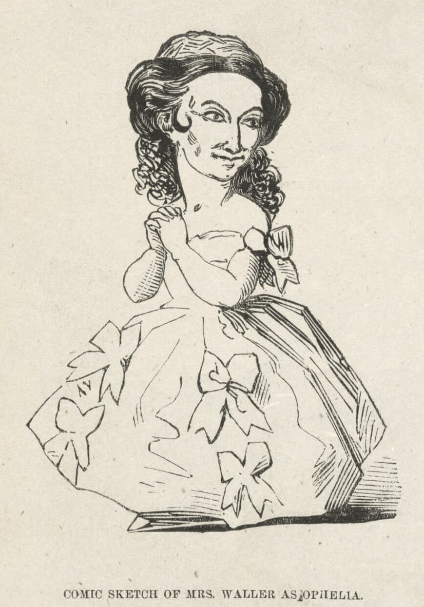 Emma Waller, as Ophelia, 1855 (Walter G. Mason, 1855)