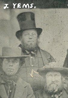 James Yems, New Zealand, c. 1860, with N. Reid and John Joseph Looney (ambrotype; Puke Ariki)