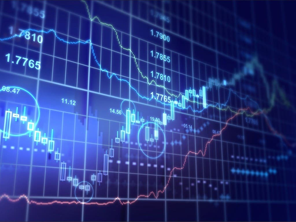 Stock exchange chart