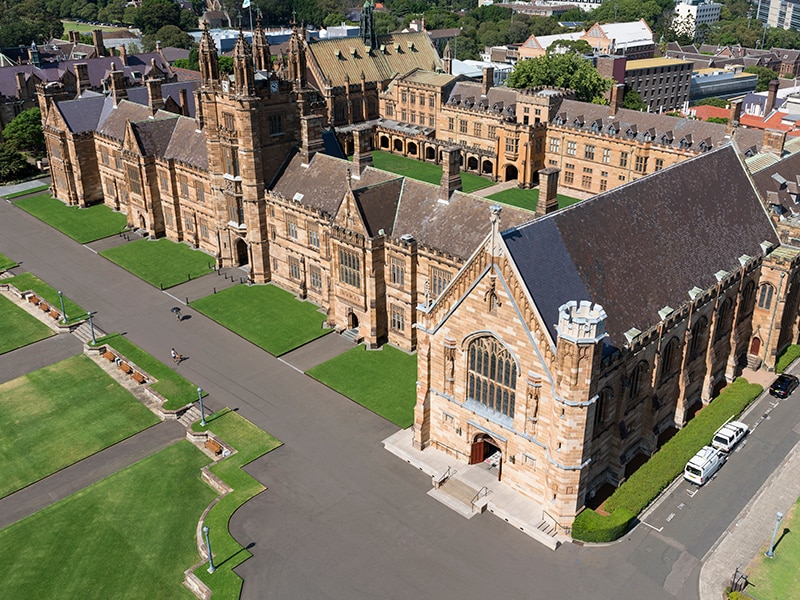 Aerial view of the Great Hall