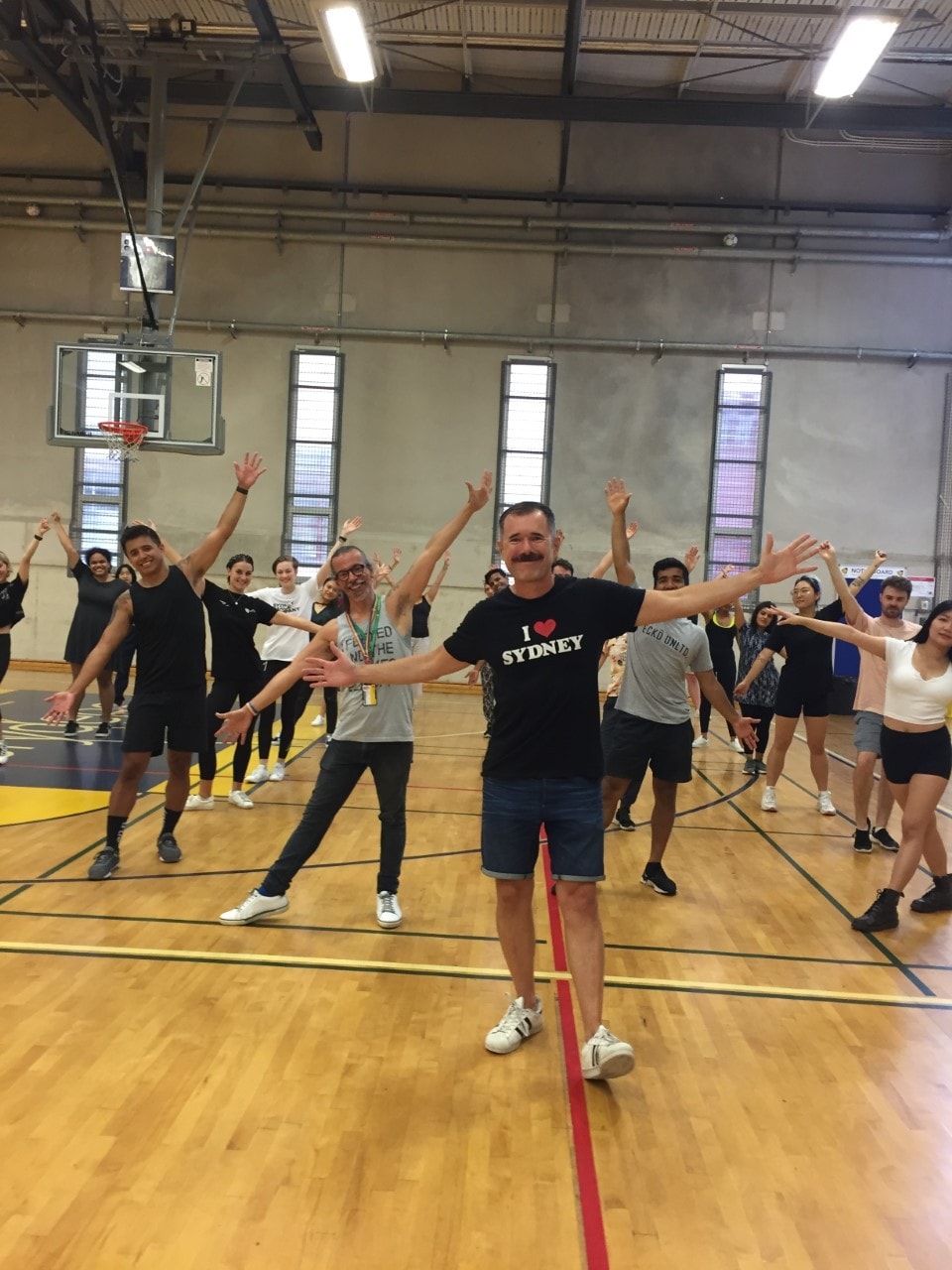 Michael McGibbon rehearsing for the 2021 Mardi Gras parade