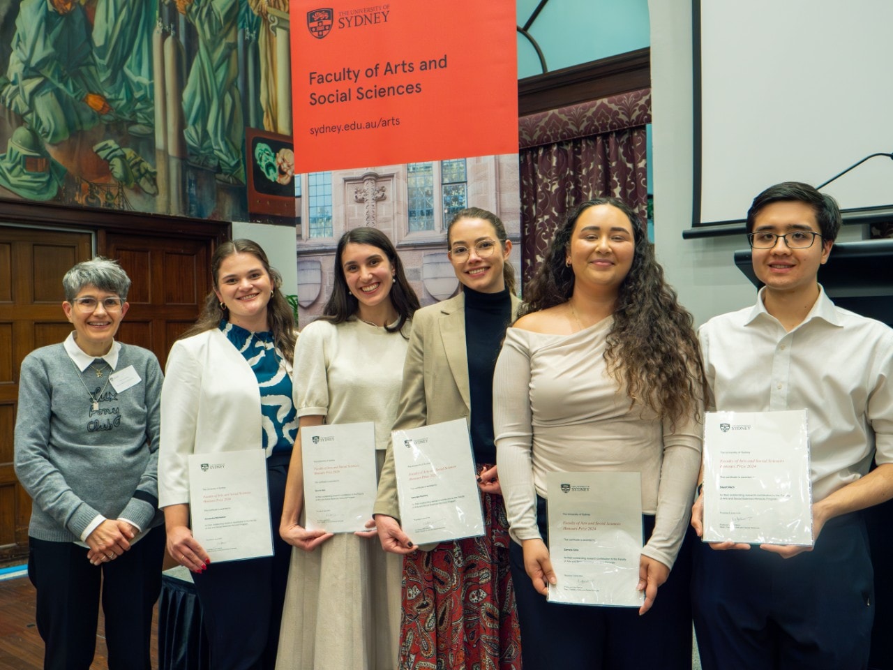 Faculty Honours Prize Finalists with Professor Lisa Adkins