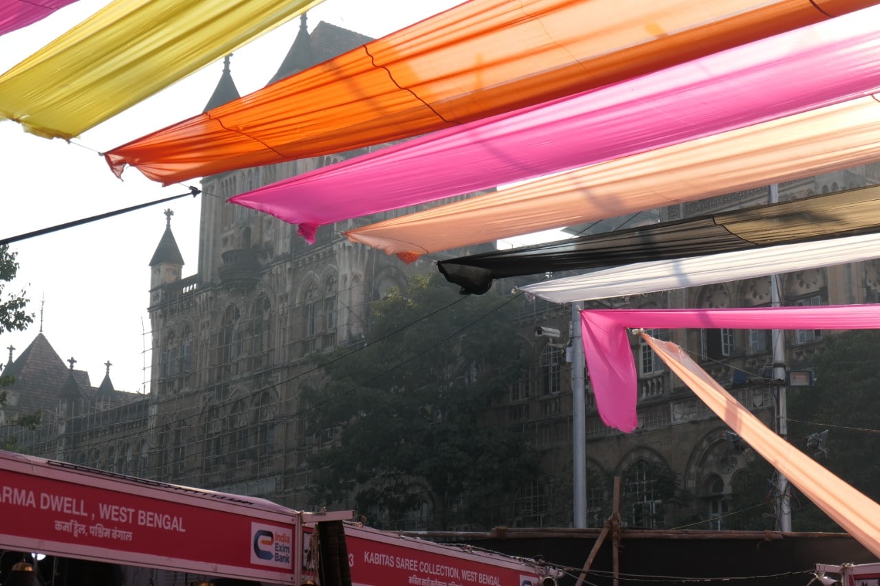 A view of Elphinstone College from the Kala Ghoda Arts Festival