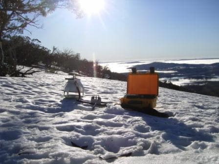 measuring respiration of soil covered by snow