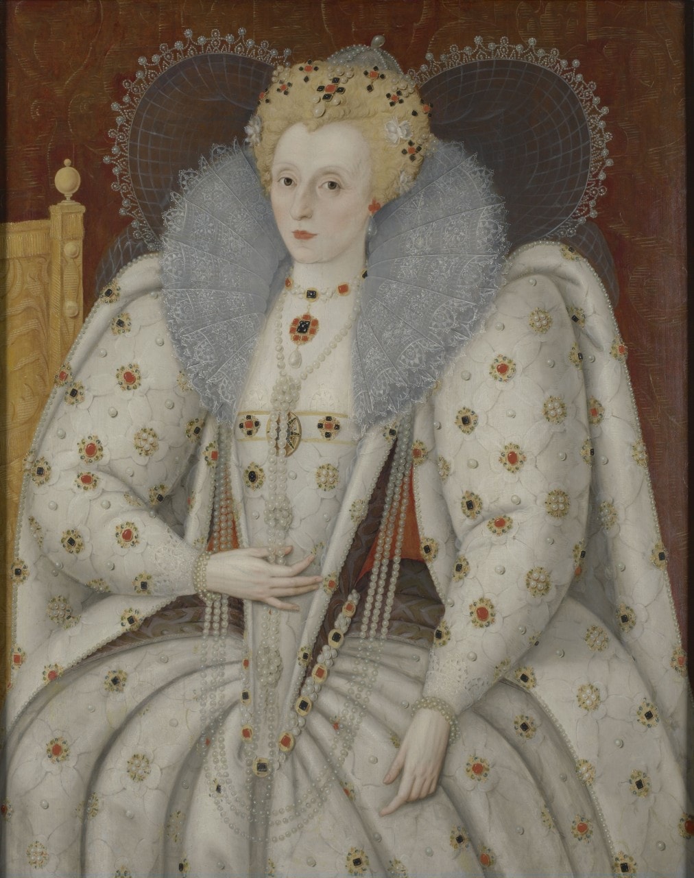 Elizabeth I of England could be seen as the real-life Daenerys Targaryen. Image: Marcus Gheeraerts the Younger/Wikimedia Commons.