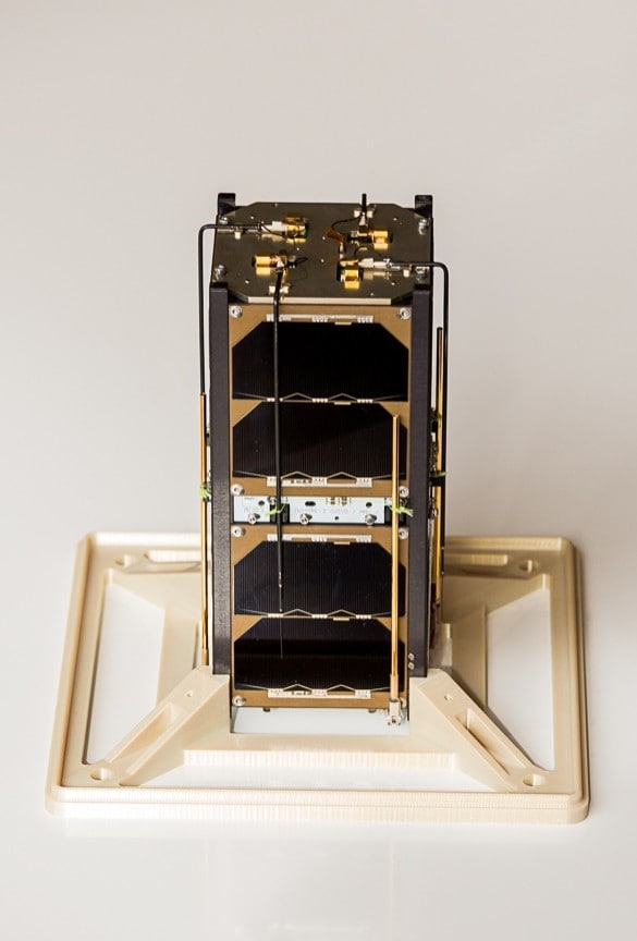 A photo of the INSPIRE-2 CubeSat.