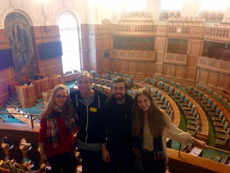Four students on exhcange in Copenhagen court