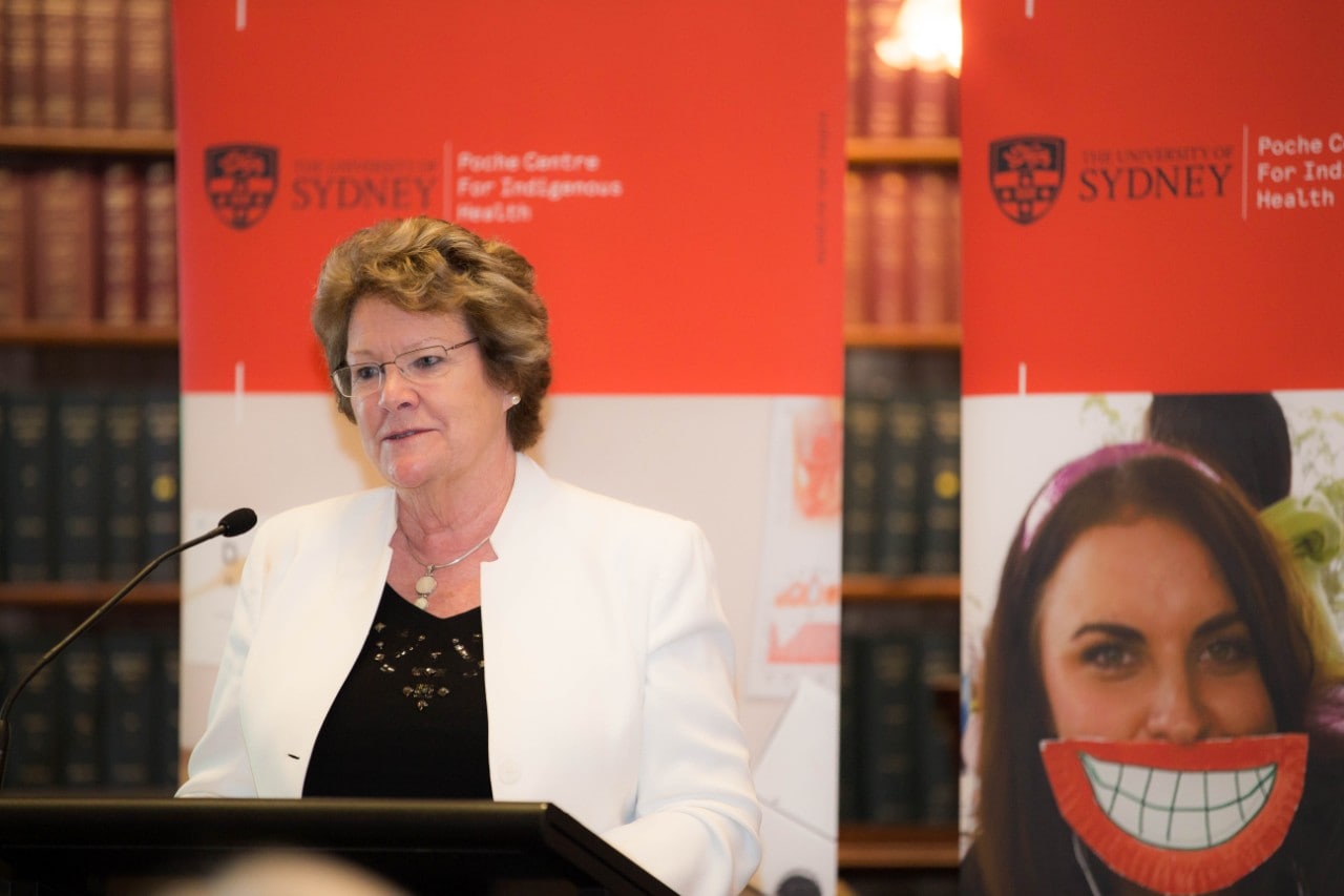 A photo of NSW Health Minister Jillian Skinner speaking at the launch.