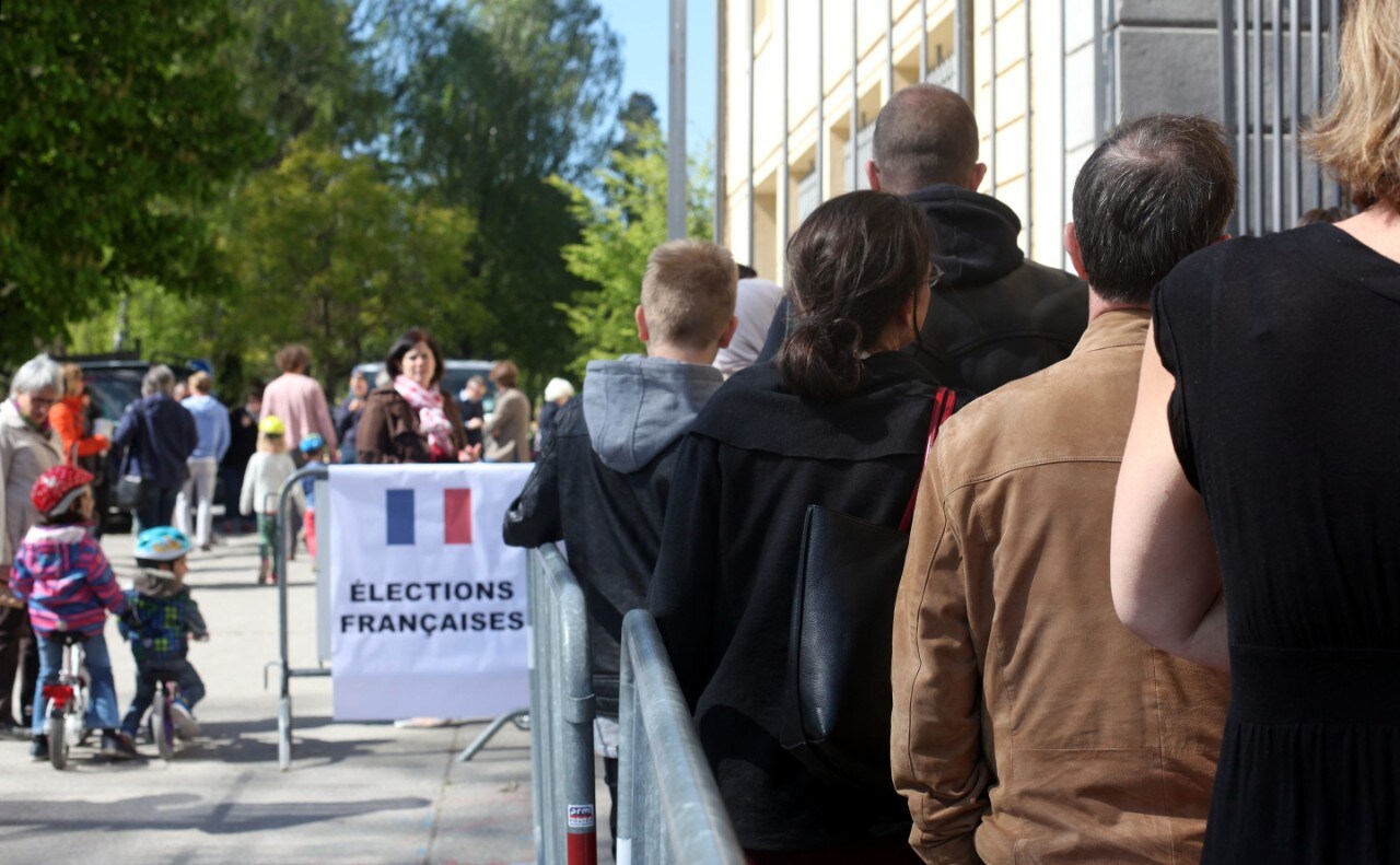 Voting in French presidential election