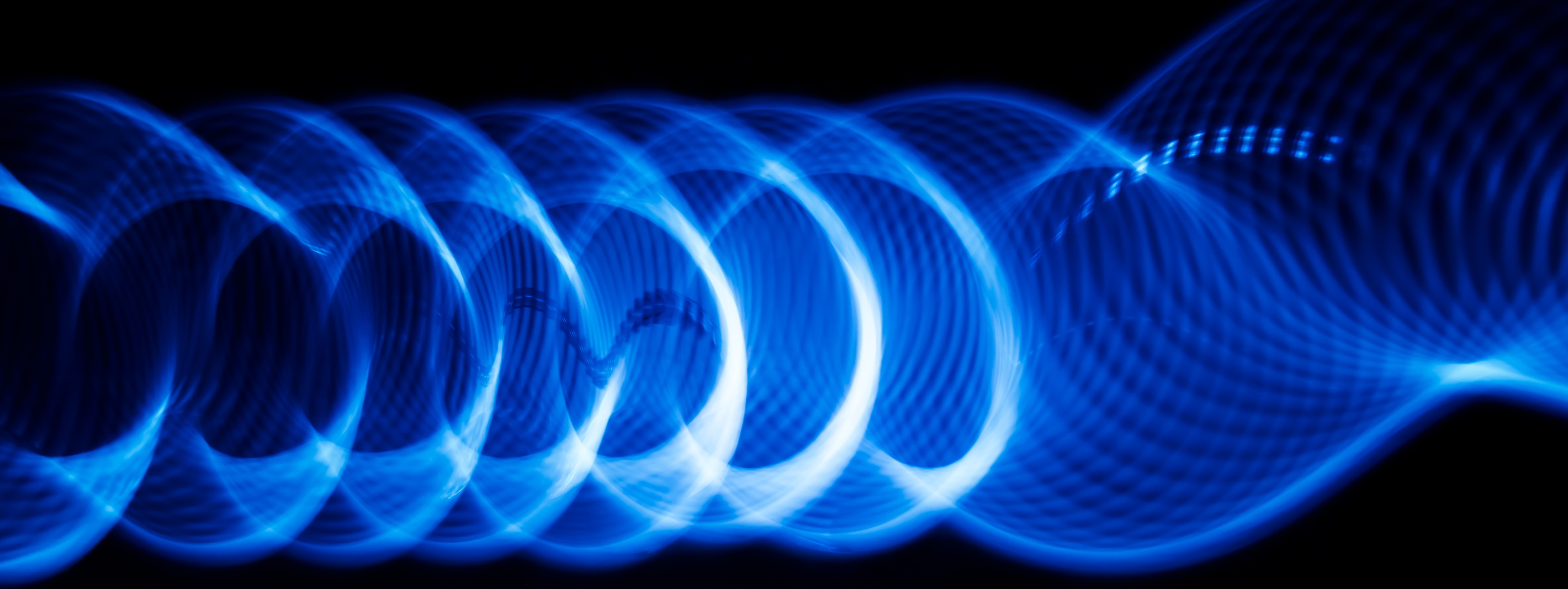 Light, sound, action extending the life of acoustic waves on