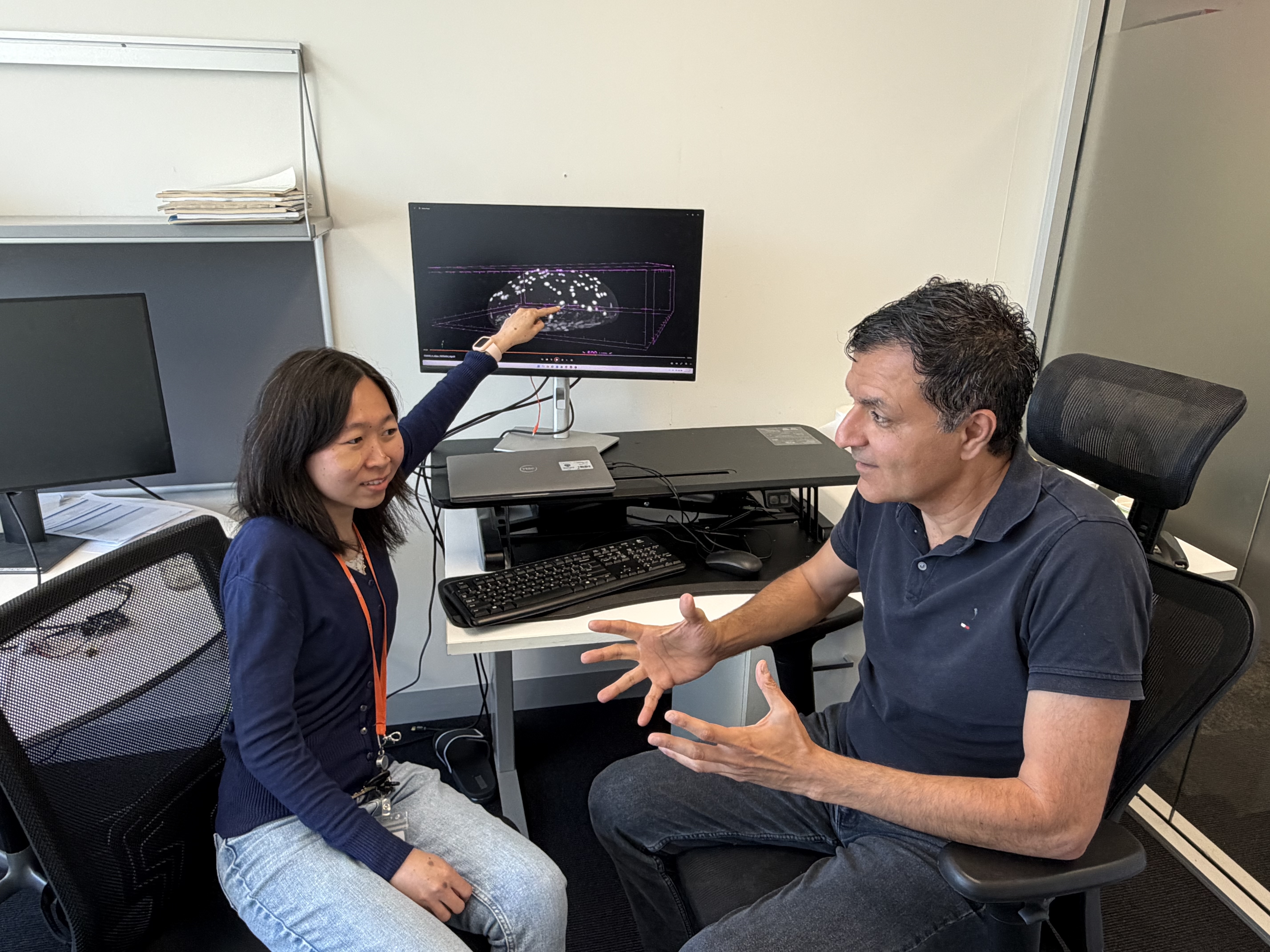 PhD Student Ms Moonika Widjajana and Professor Kourosh Kalantar-Zadeh