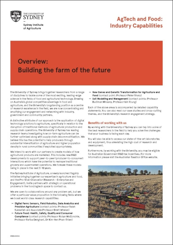 Building the Farm of the Future