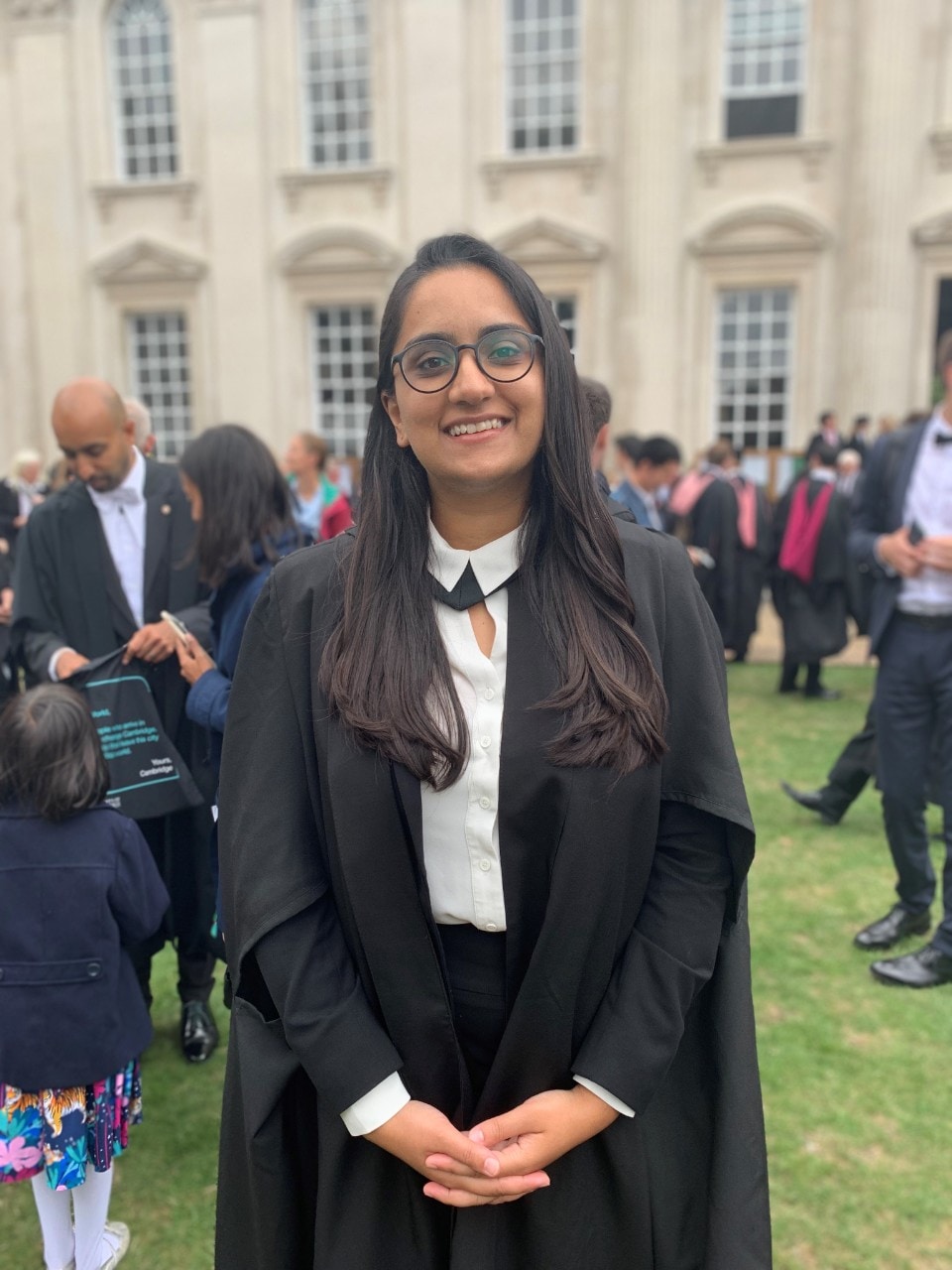 Aarushi Sahore at her Cambridge Graduation.