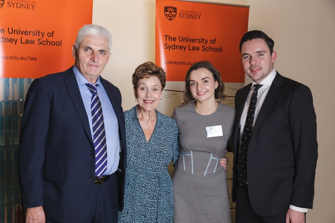 Aoife Hogan with her family