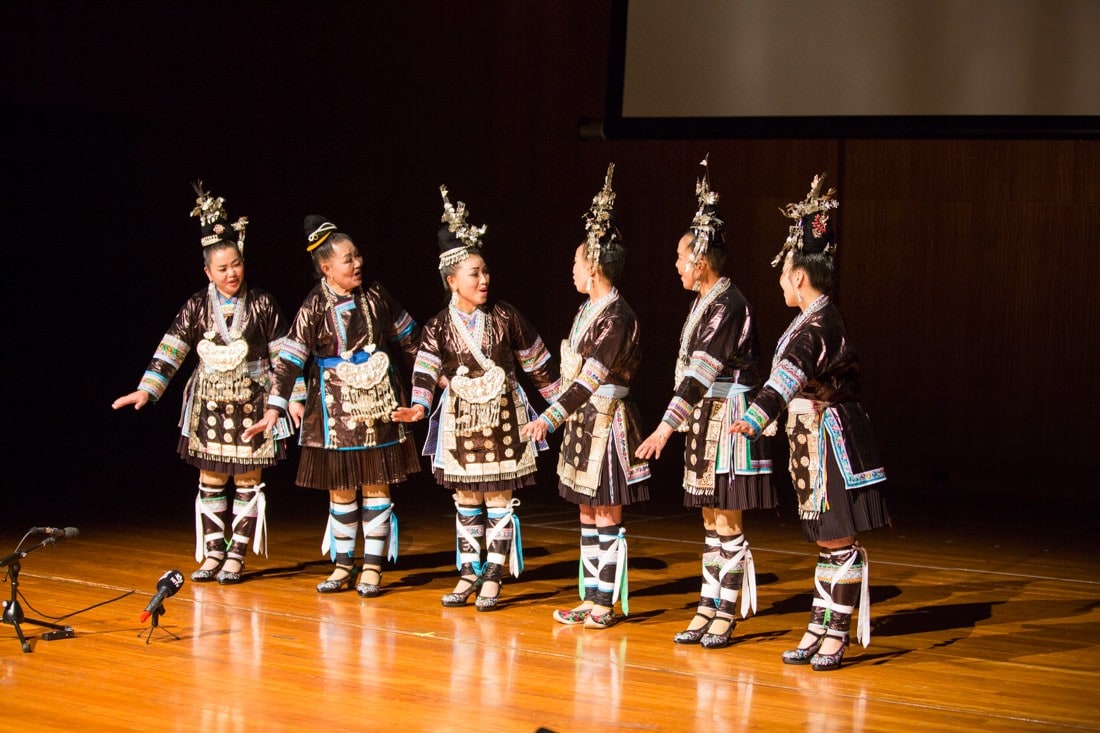 Kam women performing at the Sydney Conservatorium of Music.