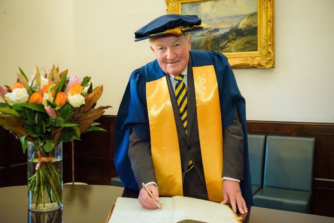 Rodney Tubbs at Honorary Fellowship ceremony