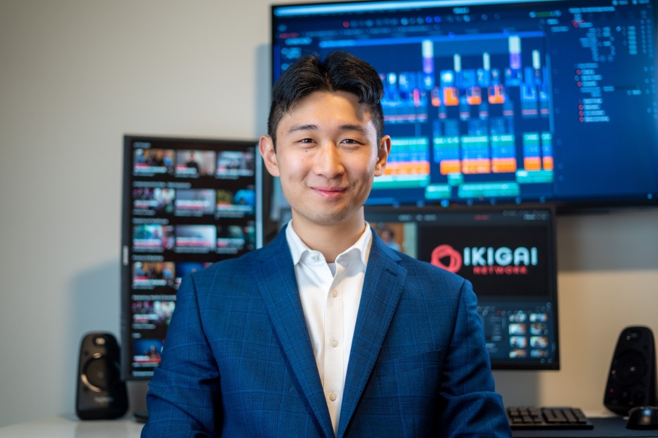 A photograph of Jason Zhu He, University of Sydney Law and Science student and co-founder of the Ikigai Network.