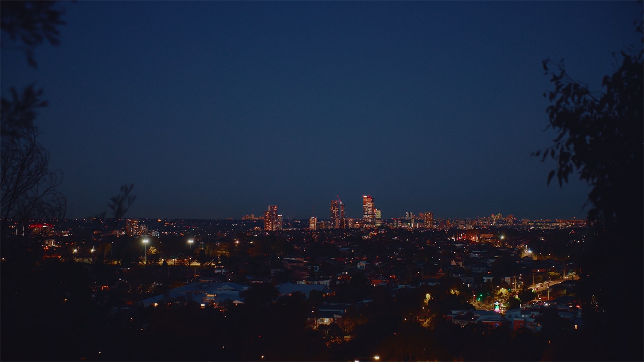 Cityscape at night