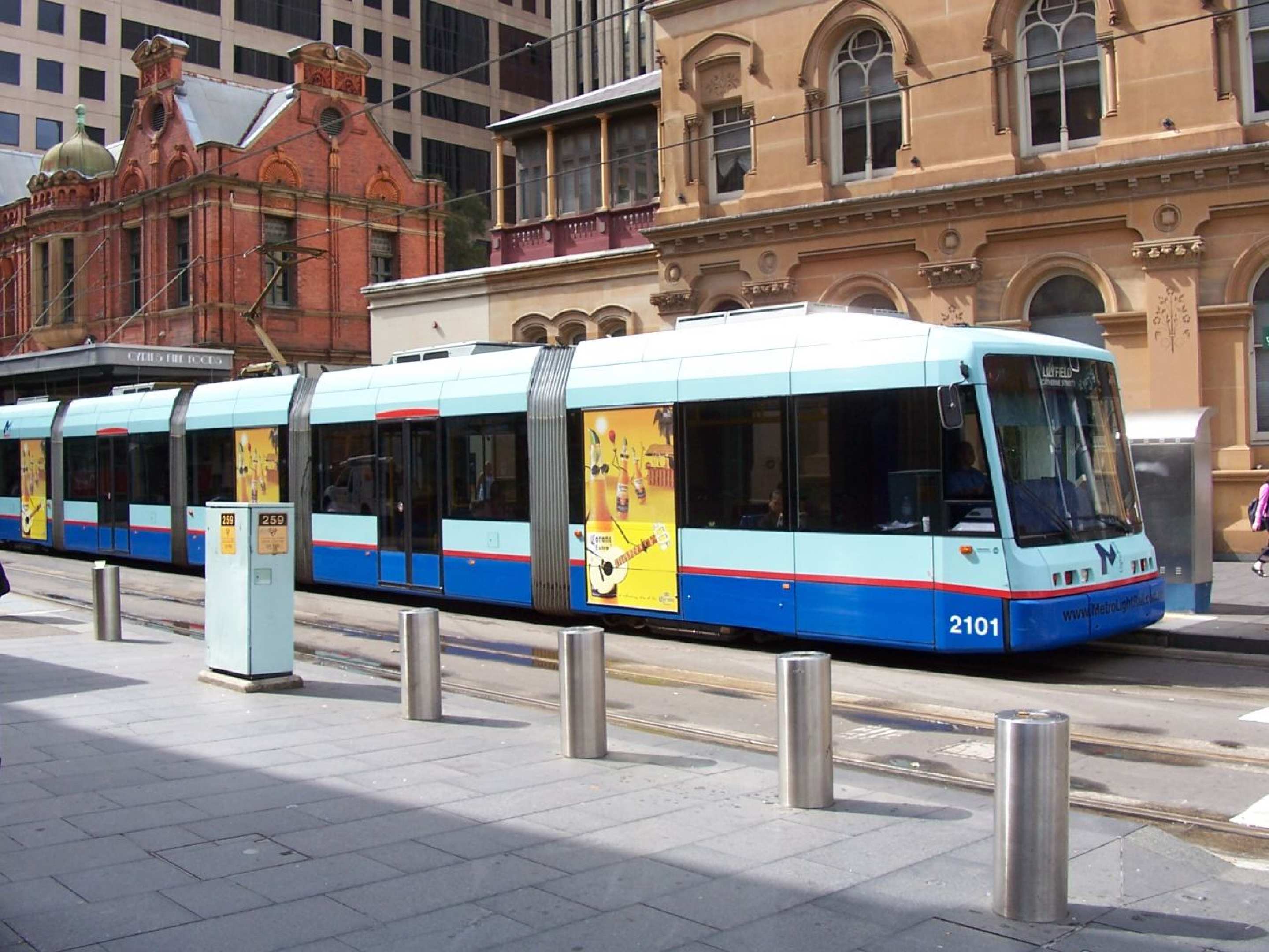 Photo of light rail in Hay Street, Sydney