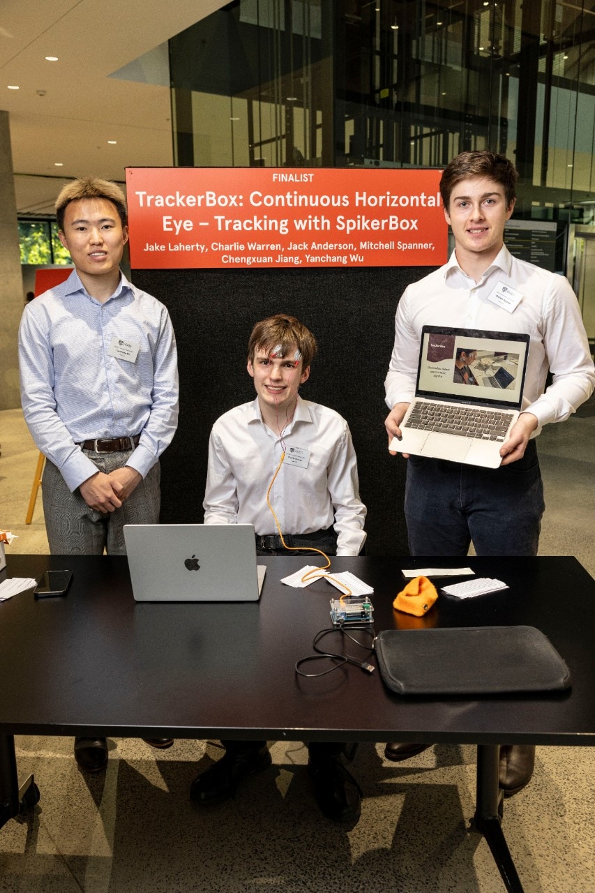 Yanchang Wu, Charlie Warren, and Mitchell Spanner (left to right)