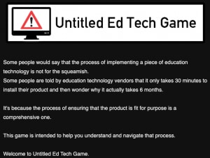 Image of Ed tech game