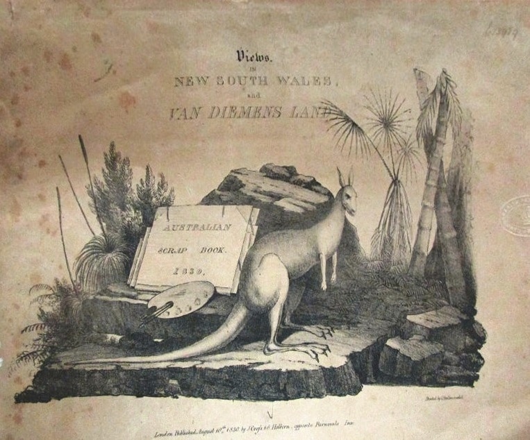 Earle, Views, cover, 1830, Cross