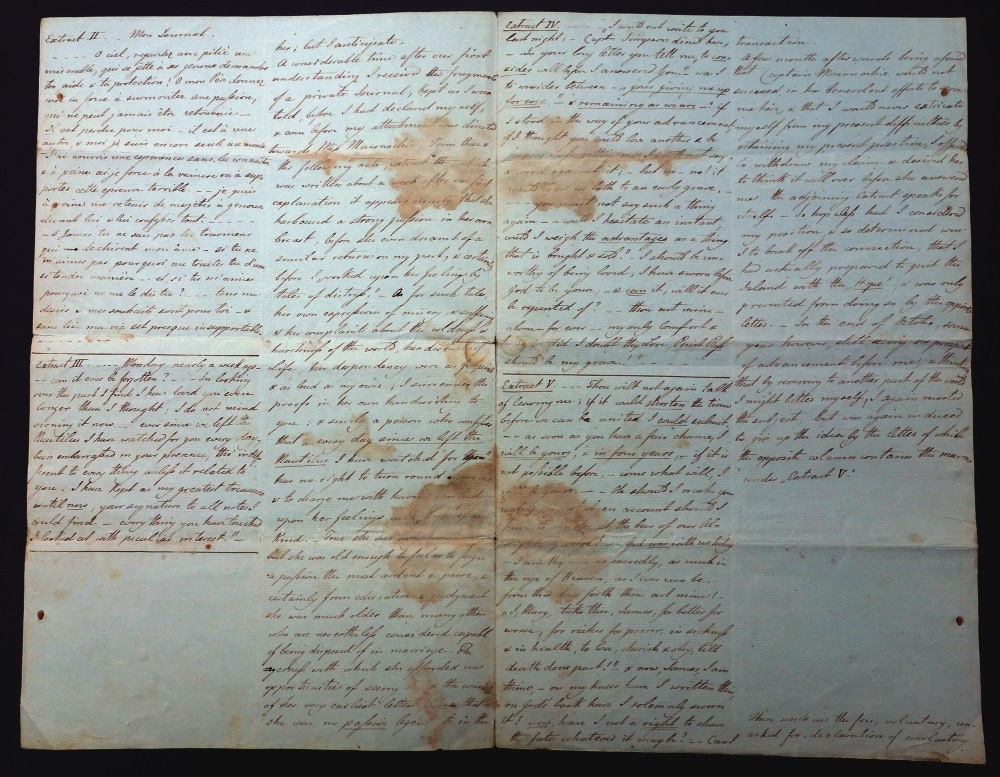 James Aquinas Reid, letter to Thomas Naylor, 30 January 1842, pages 2 and 3; State Library of New South Wales