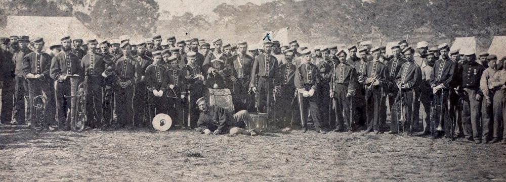 Band of the 40th Regiment, Melbourne, c.1859