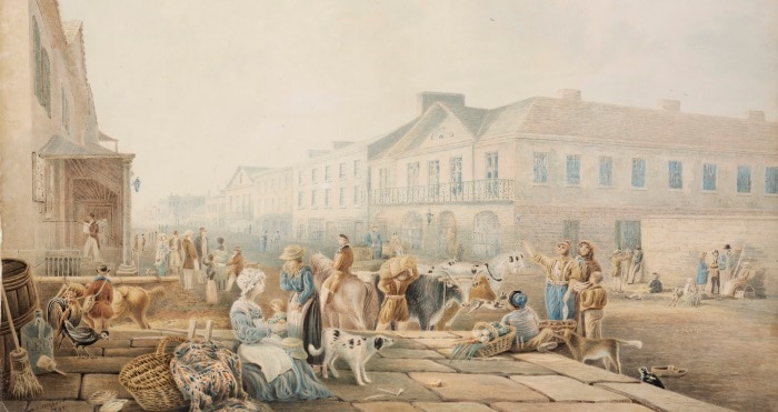 Henry Curzon Allport, George Street Sydney 1842; State Library of New South Wales