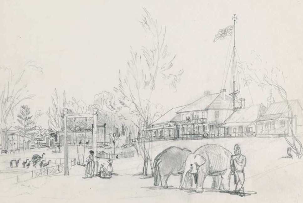 Sir Joseph Banks Hotel, Botany Bay, c. 1855 (G. F. Angus)
