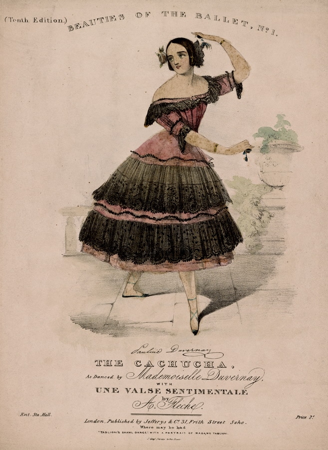 The cachuca as danced by Pauline Duvernay (1837)