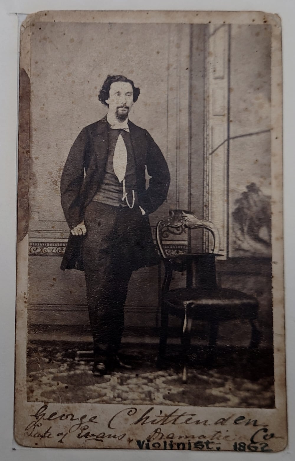 George Chittenden, junior, Adelaide, SA, December 1863 or January 1864; B. Goode, photographer