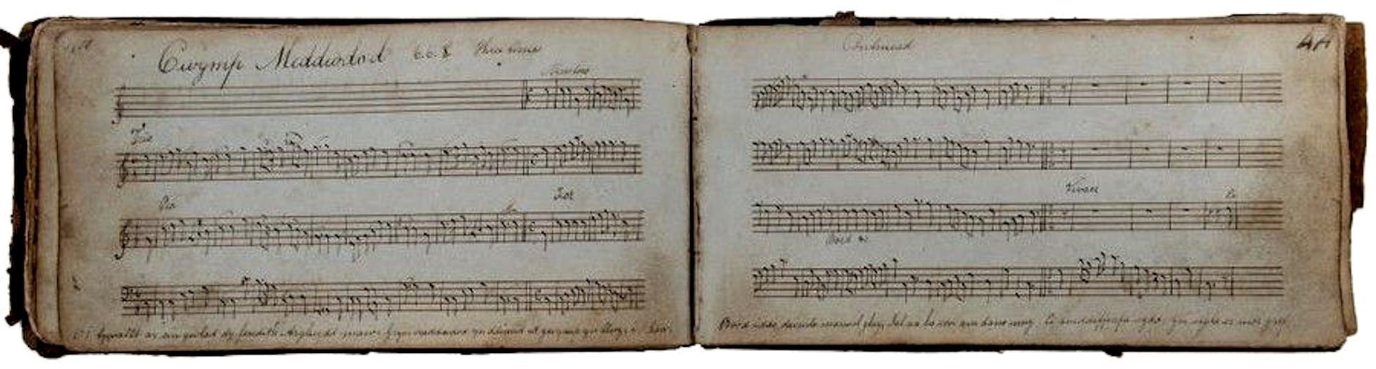 Choir book, David Davies 1839, fol. 44