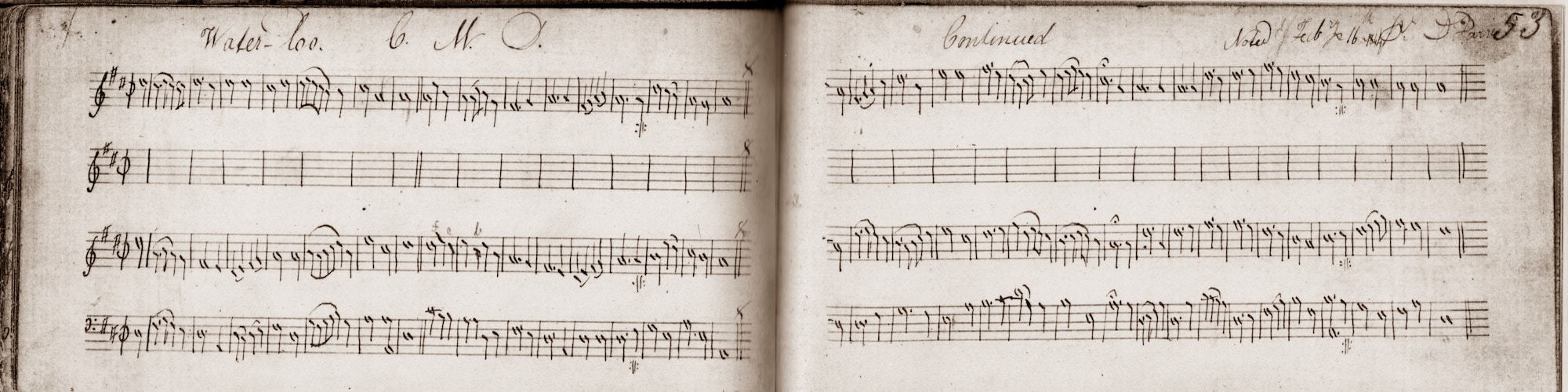 Choir book, David Davies 1839, fol. 53