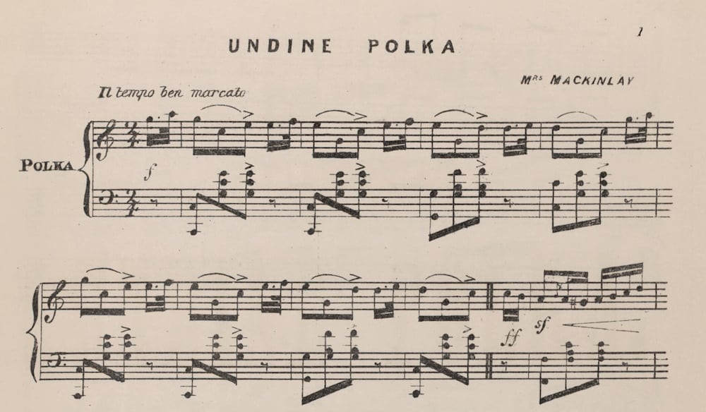 Undine polka, lithographed by Degotardi, 1