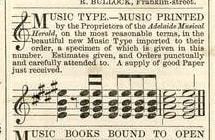 Joseph Elliott, music type advertisement, 2 January 1863