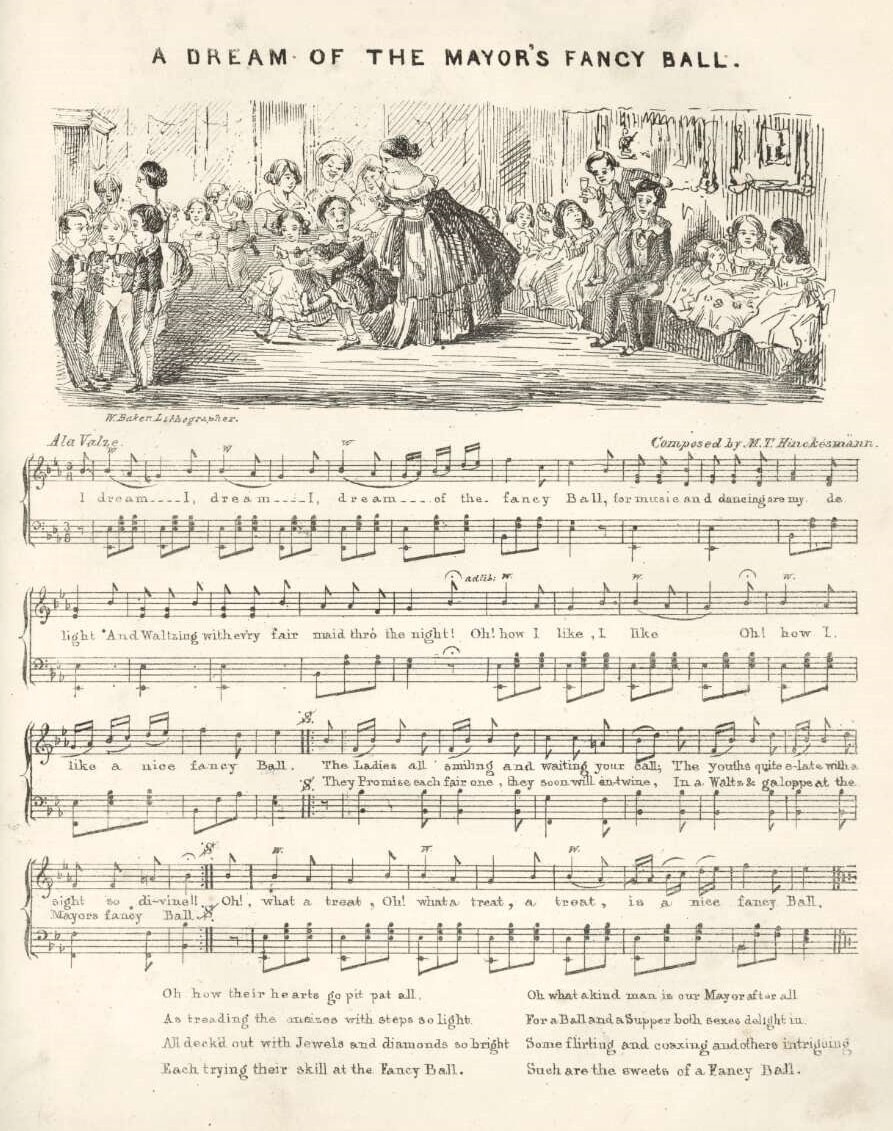 A dream of the Mayor's Fancy Ball by Maria Hinckesman (Baker 1847)