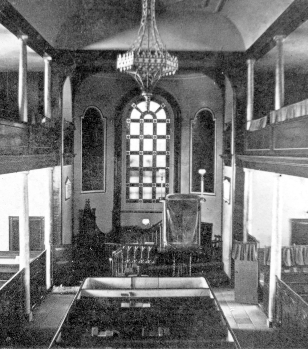 Old St. David's church, interior; Tasmanian Archives