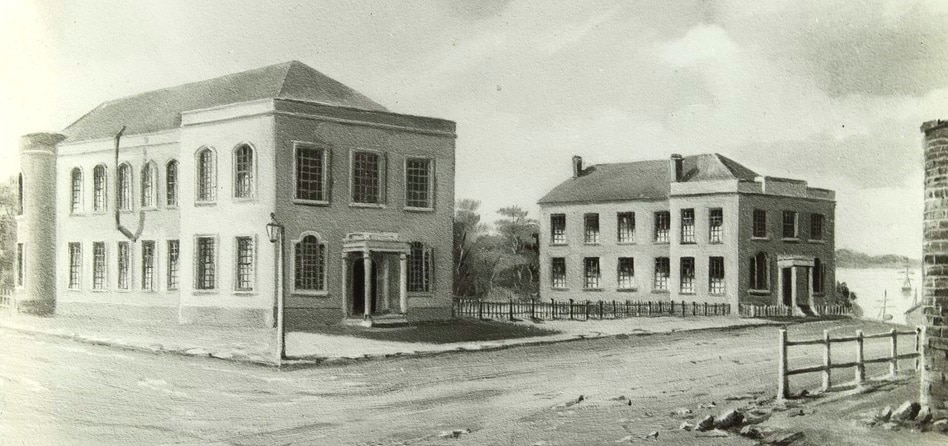 Court House, Hobart, c. 1838